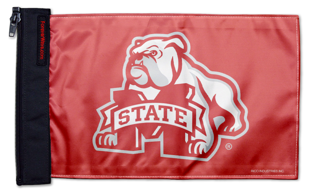 Mississippi State 11"x17" Forever Wave Flag for Jeep Wrangler JLU 4-Door 2018-Present