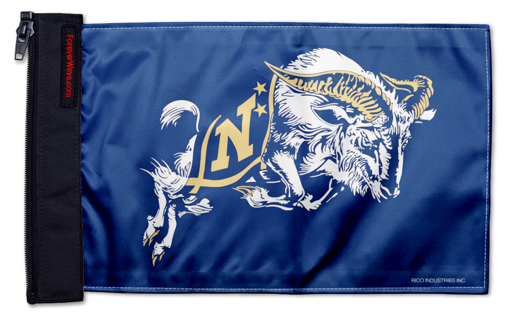 Naval Academy 11"x17" Forever Wave Flag for Jeep Wrangler JK 2-Door 2007-2018