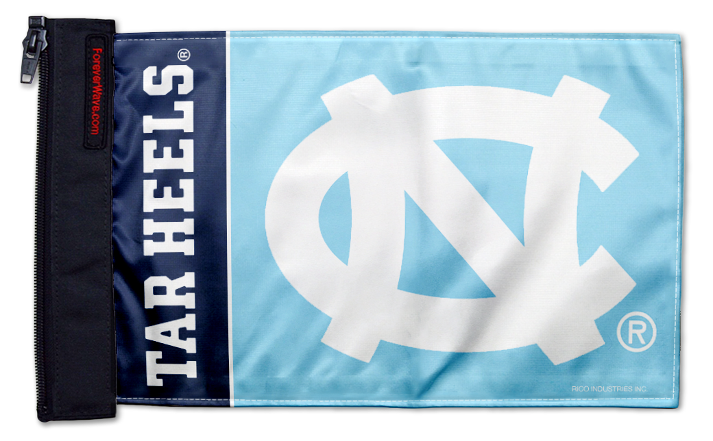 North Carolina 11"x17" Forever Wave Flag for Jeep Wrangler JK 2-Door 2007-2018
