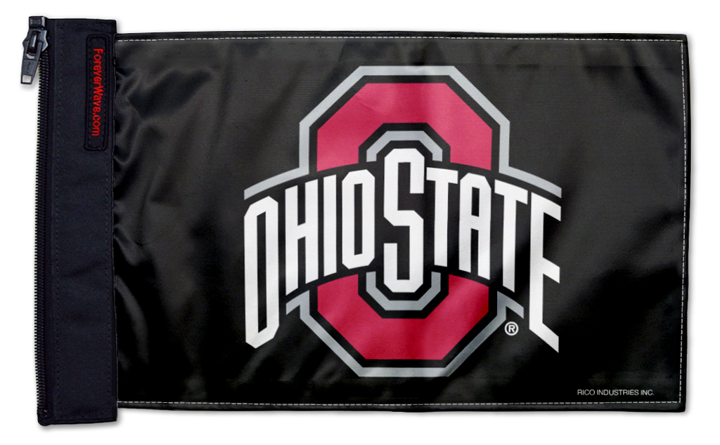 Ohio State Black 11"x17" Forever Wave Flag