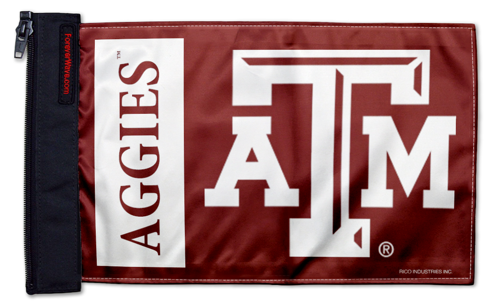Texas A&M 11"x17" Forever Wave Flag for Jeep Wrangler LJ 2003-2006
