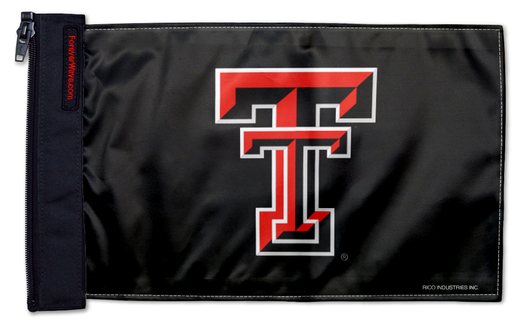Texas Tech 11"x17" Forever Wave Flag for Jeep Wrangler YJ 1986-1995