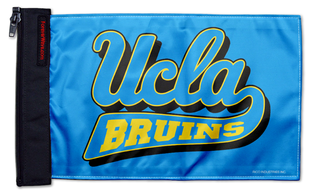 UCLA 11"x17" Forever Wave Flag for Jeep Wrangler CJ-7 and CJ-8 1976-1986