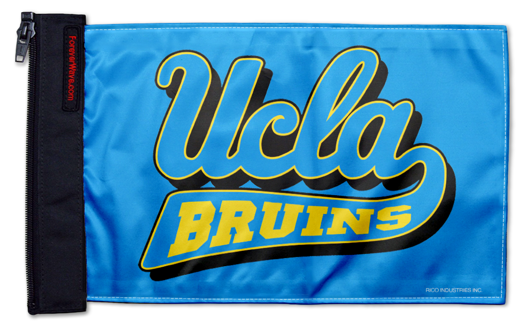 UCLA 11"x17" Forever Wave Flag for Jeep Wrangler YJ 1986-1995