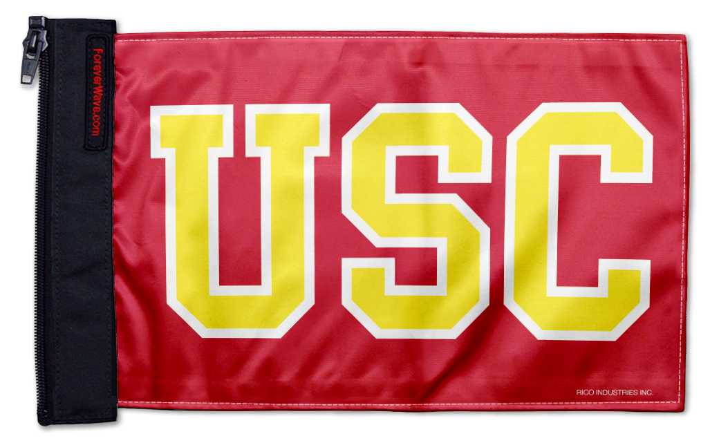 Southern California USC 11"x17" Forever Wave Flag for Jeep Wrangler YJ 1986-1995