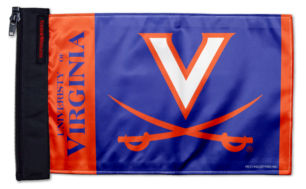 UVA Virginia 11"x17" Forever Wave Flag