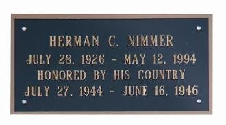 Laser Engraved Name Plates - Brass Plates
