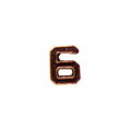 U.S. Army Numeral 6 3/16in Bronze Ribbon Device