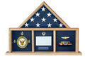 Flag and Memorabilia, Flag Shadow Box, Combination Flag Medal