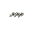 U.S. Army Oak Leaf Cluster 5/16 Triple Silver Ribbon Device