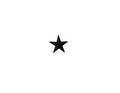 U.S. Army Star 3/16 Single Black Ribbon Device