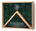 Deluxe Combo Awards, Flag Display Case - Solid Oak