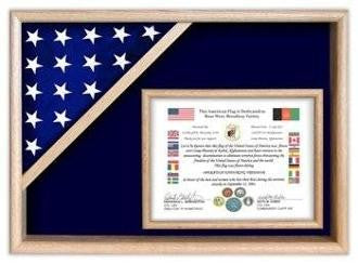 Flag Display Cases - Certificate 3x5 Flag Shadow Box