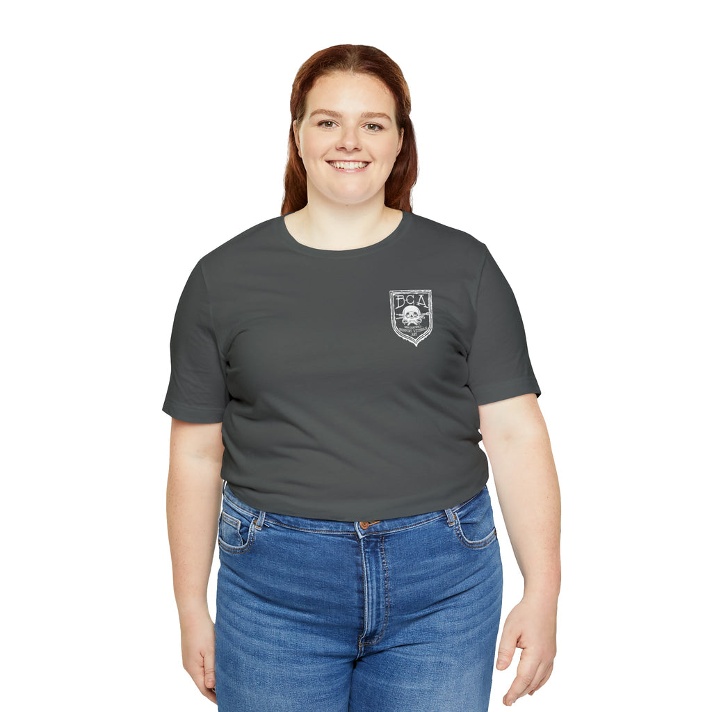 Metal Detector Shotgun Engi Frog - Back Print - Short Sleeve Tee