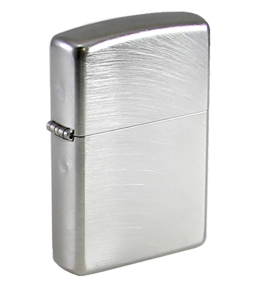 Zippo Chrome Arch Classic Brushed Chrome Finish Genuine Windproof Lighter #24647