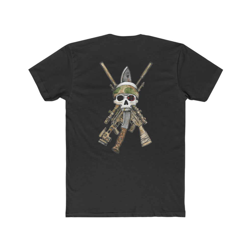 Sniper Rifles, Kukri, and Skull - Crew Tee