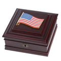 American Flag Medallion Patriotic Desktop Box.