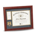 Police Department Medallion Certificate and Medal Frame, 8 by 10-Inch.