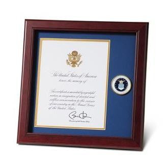 Air Force Medallion Presidential Memorial Certificate, U.S. Air Force Frame