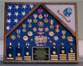 Army 2 Flag Shadow Box/Display Case, Military Gifts