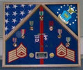 Navy Flag Case For 2 Flags And Medals - 5x9.5 flags