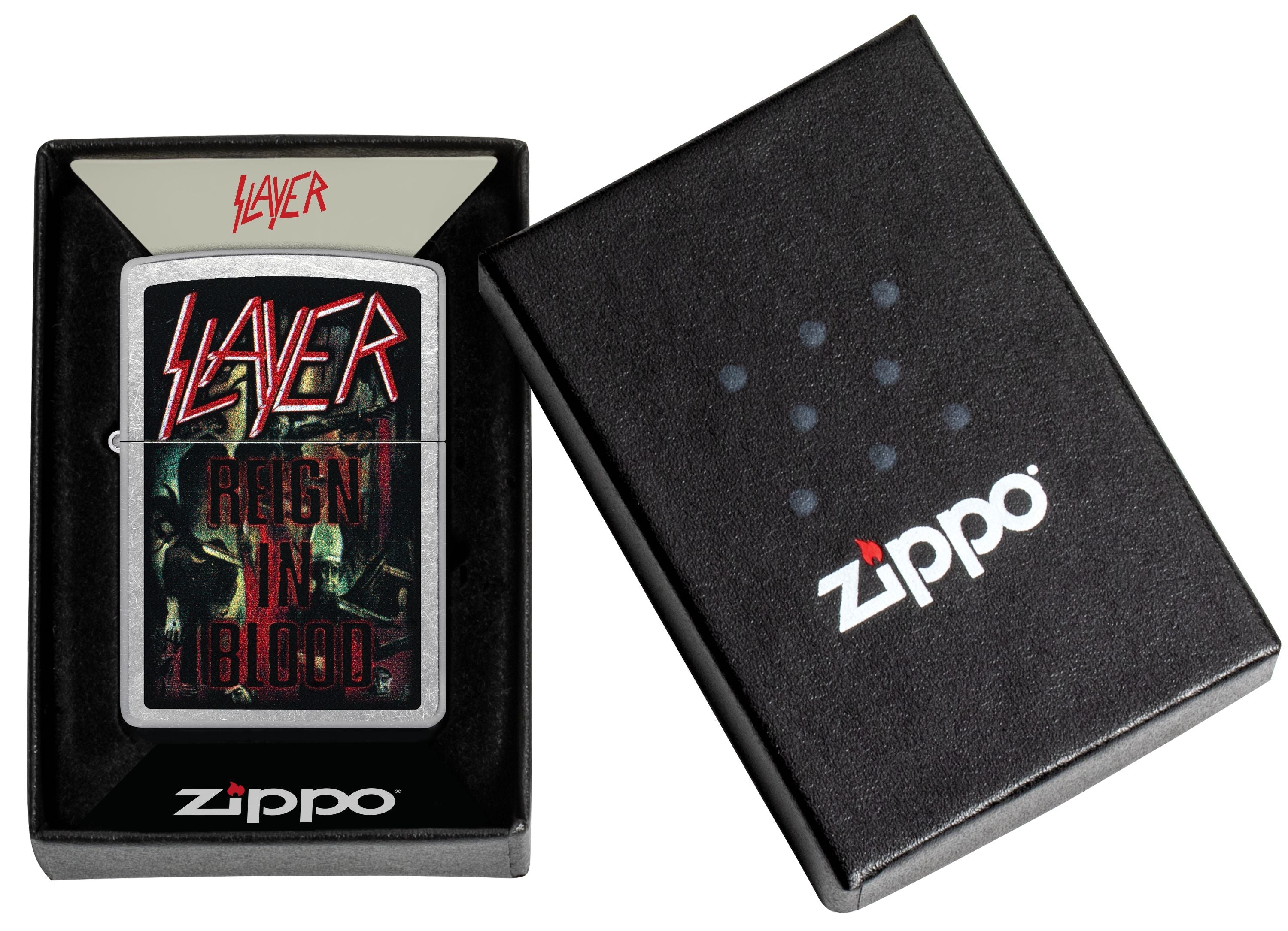 Zippo Slayer Reign In Blood Street Chrome Lighter #47221