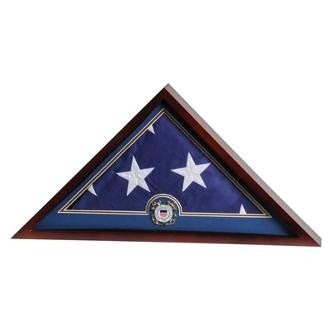 Flag Display Case with Coast Guard Medallion