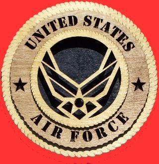 Air force Wall Tributes, USAF Handmade Wooden Craved Tribute