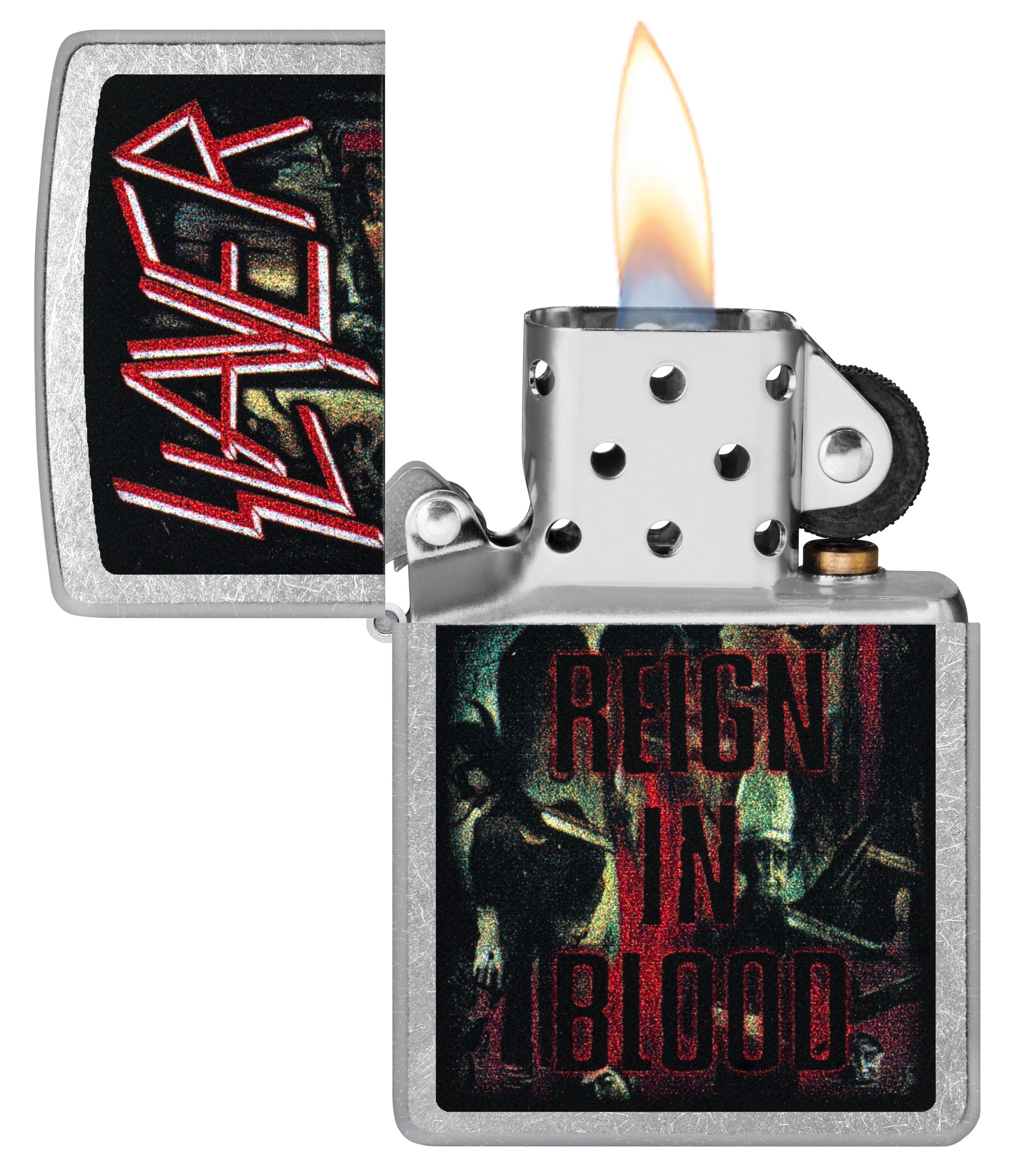 Zippo Slayer Reign In Blood Street Chrome Lighter #47221