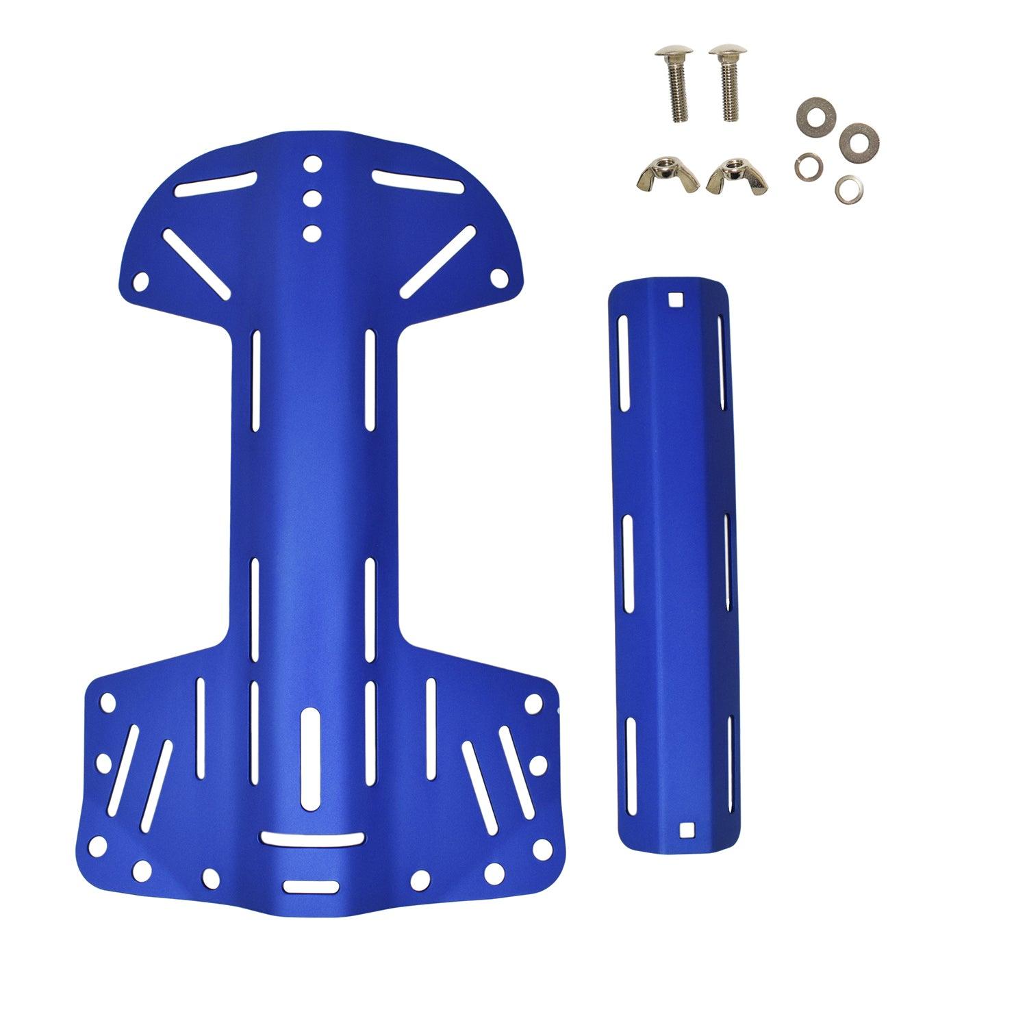Scuba Tech Diving Low Volume Aluminum Backplate + Single Tank Adapter