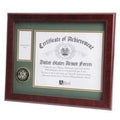 U.S. Army Medallion Certificate and Medal Frame.