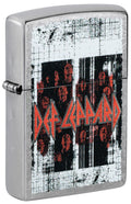 Zippo Def Leppard Logo Design, Street Chrome Finish Lighter #46742
