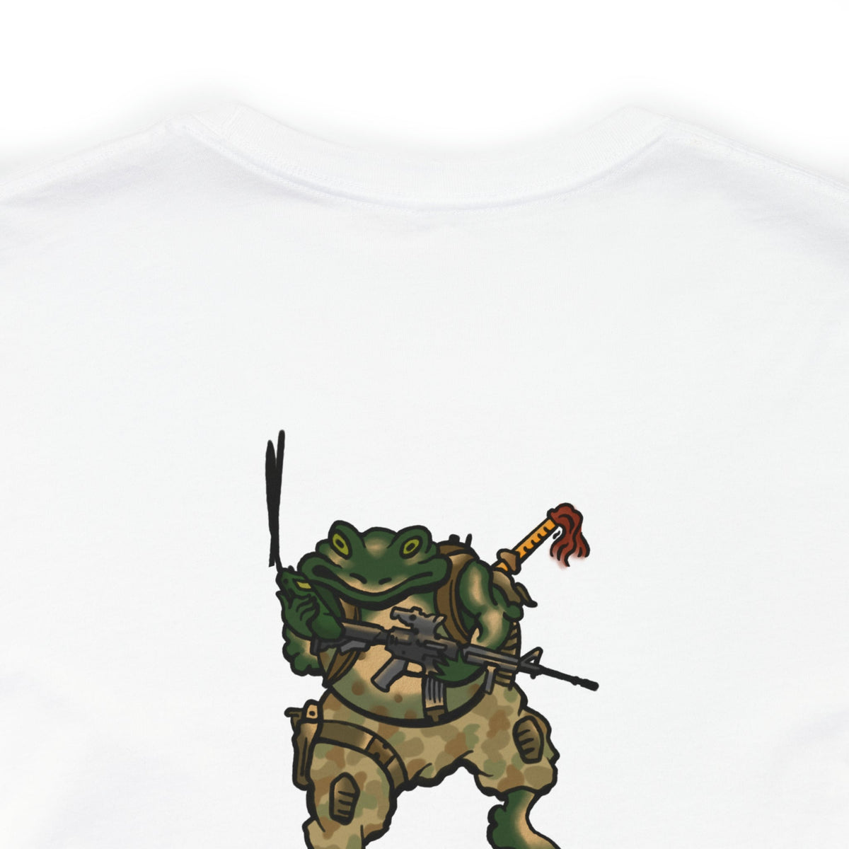 M4 and Radio Frog - Back Print - Short Sleeve Tee