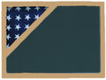 Shadow box to hold a 3’ X 5’ flag , Walnut Finish.