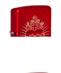 Zippo Sacred Heart Engraved Design, Metallic Red Lighter #48072
