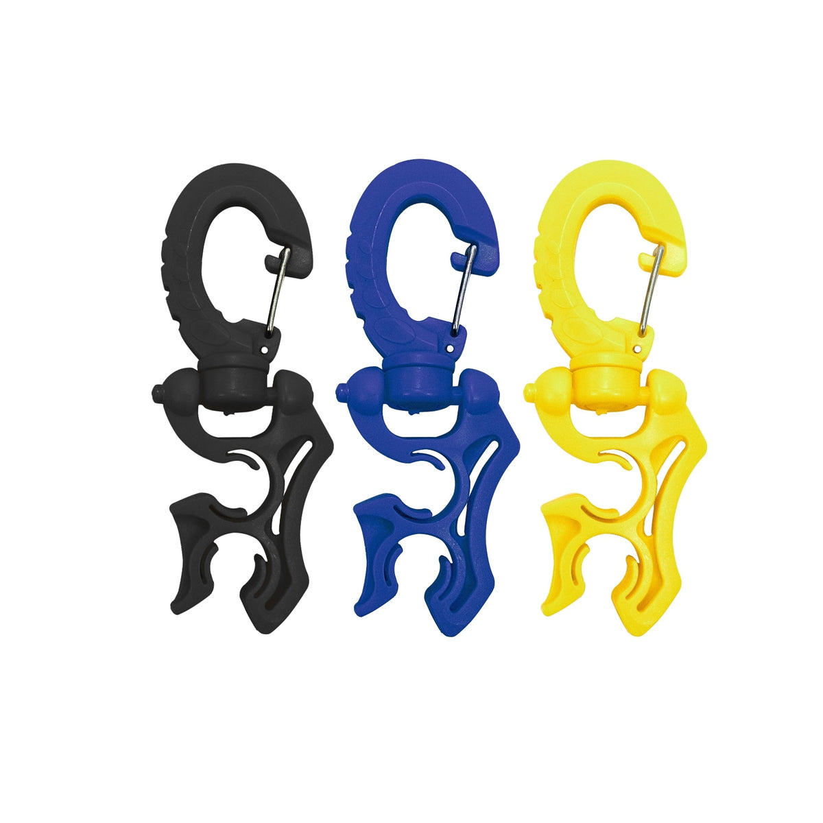Scuba Choice Double Hose Holder Clip 3 Pack Bundle