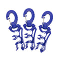 Scuba Choice Scuba Diving Triple Hose Holder Clip (Blue, 3-Pack) – Low & High Pressure Hose Organizer for Regulators & Octopus Setup Durable Dive Accessories