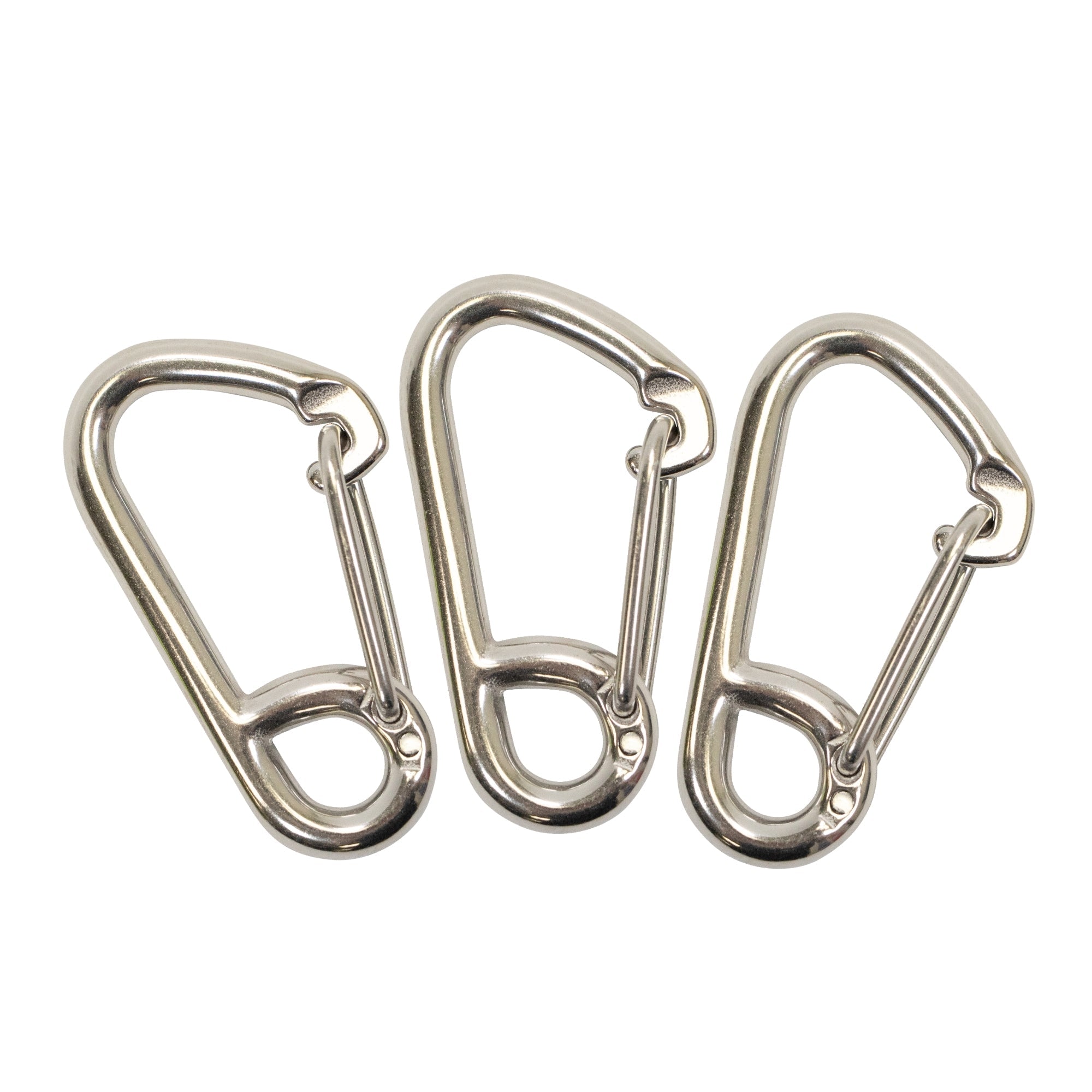 Scuba Choice Boat Marine Clip Stainless Steel Safety Spring Hook Carabiner, 2"