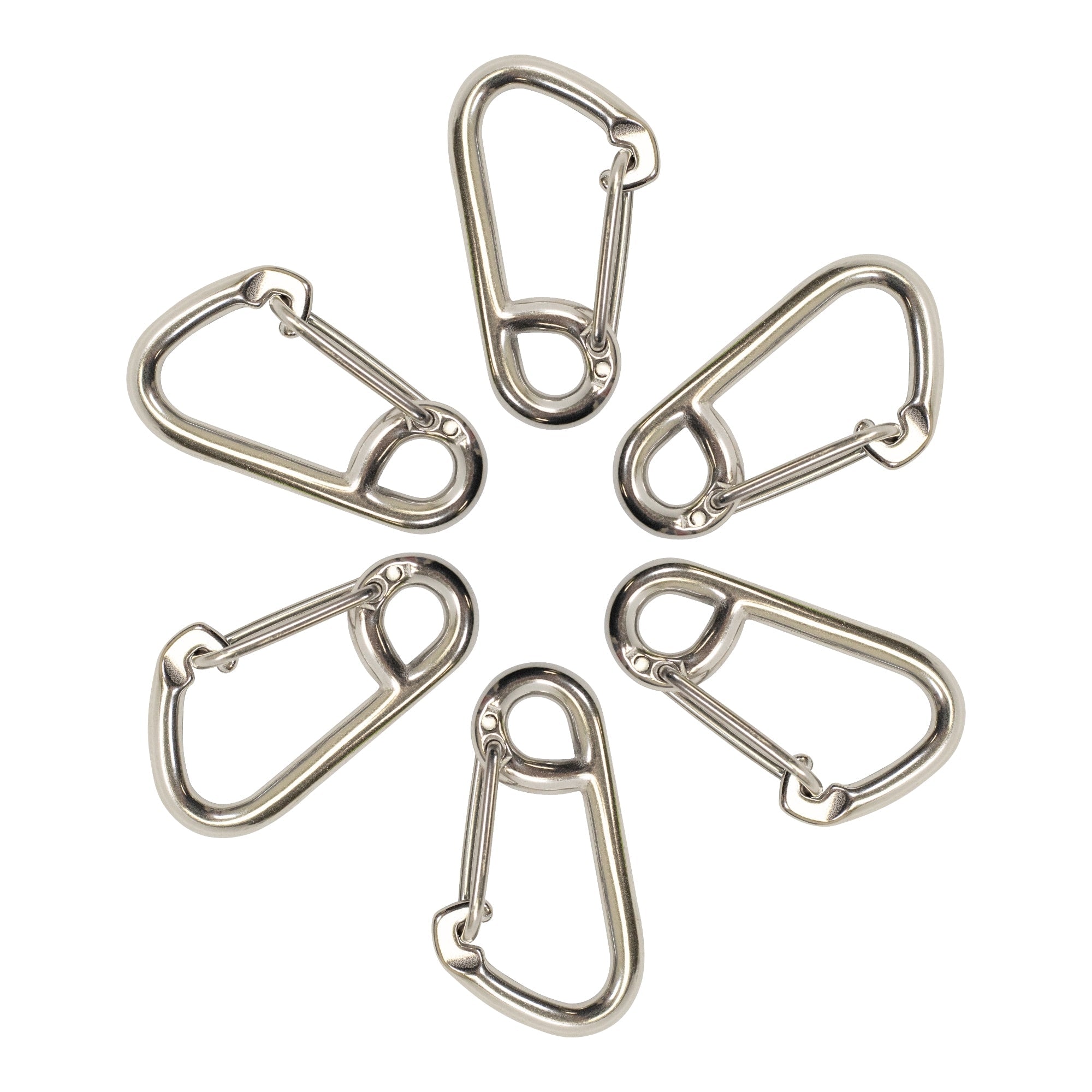 Scuba Choice Boat Marine Clip Stainless Steel Safety Spring Hook Carabiner, 3"