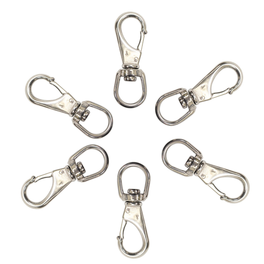 Stainless Steel Swivel Eye Snap Hook Marine Clip Size #1