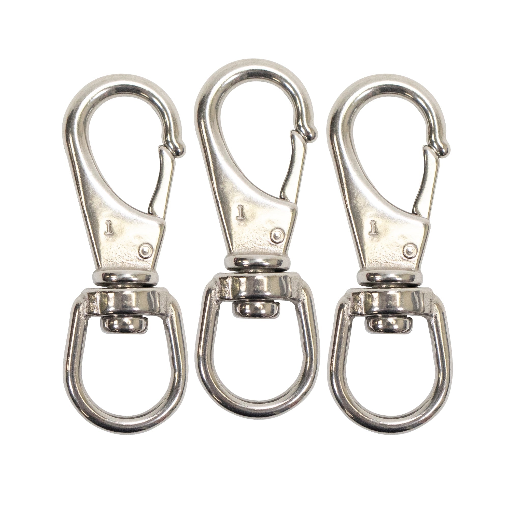 Stainless Steel Swivel Eye Snap Hook Marine Clip Size #2