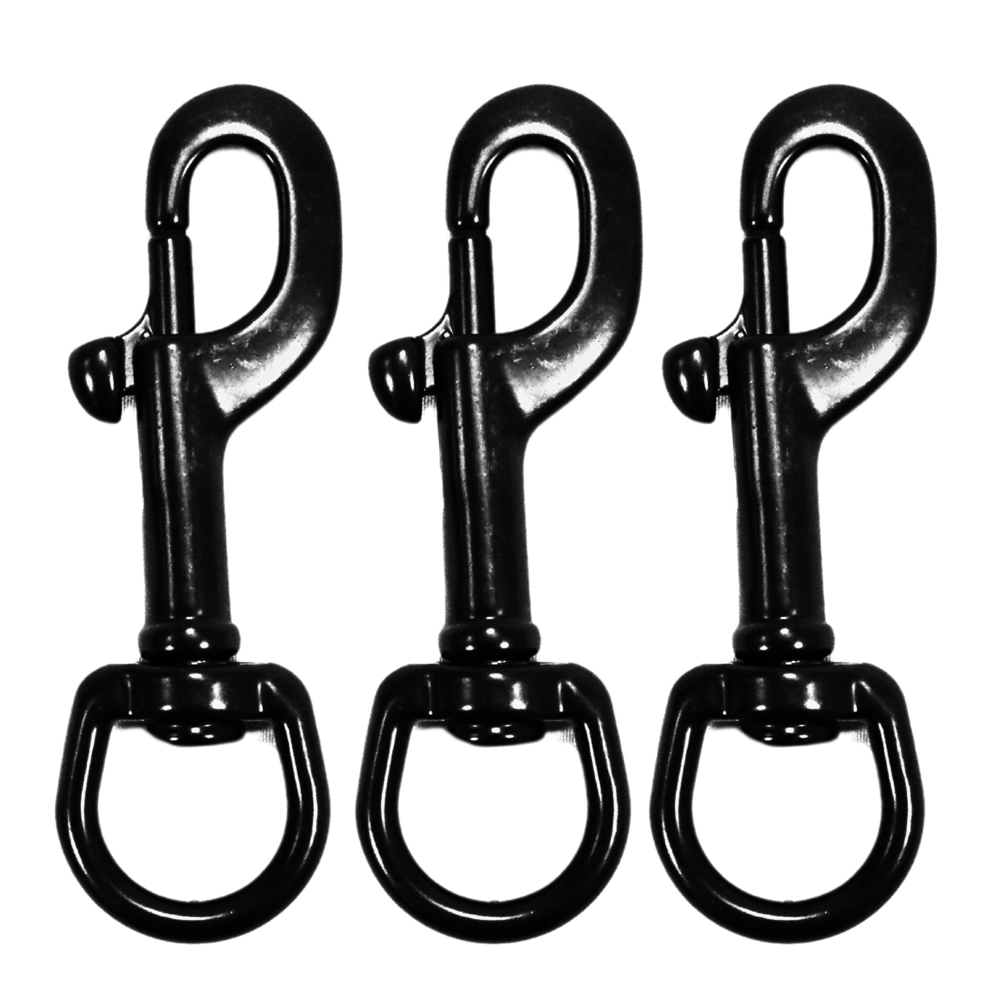 Scuba Choice Boat Marine Black Clip Stainless Steel Swivel Eye Bolt Snap 107mm
