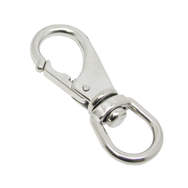 Stainless Steel Swivel Eye Snap Hook Marine Clip Size #2