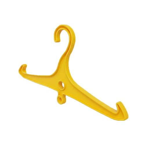 Scuba Choice Wetsuit & Drysuit Hanger Bundle – Wide-Shoulder Hanger (Blue) + Anti-Slip DIN Thread Hanger (Yellow) for BCD, Wetsuits & Scuba Gear Storage, Drying & Organization