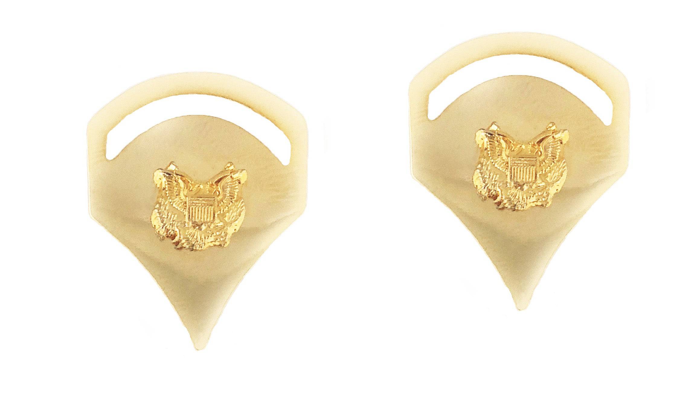 U.S. Army Spec 5 Gold Rank Pin on (PR)