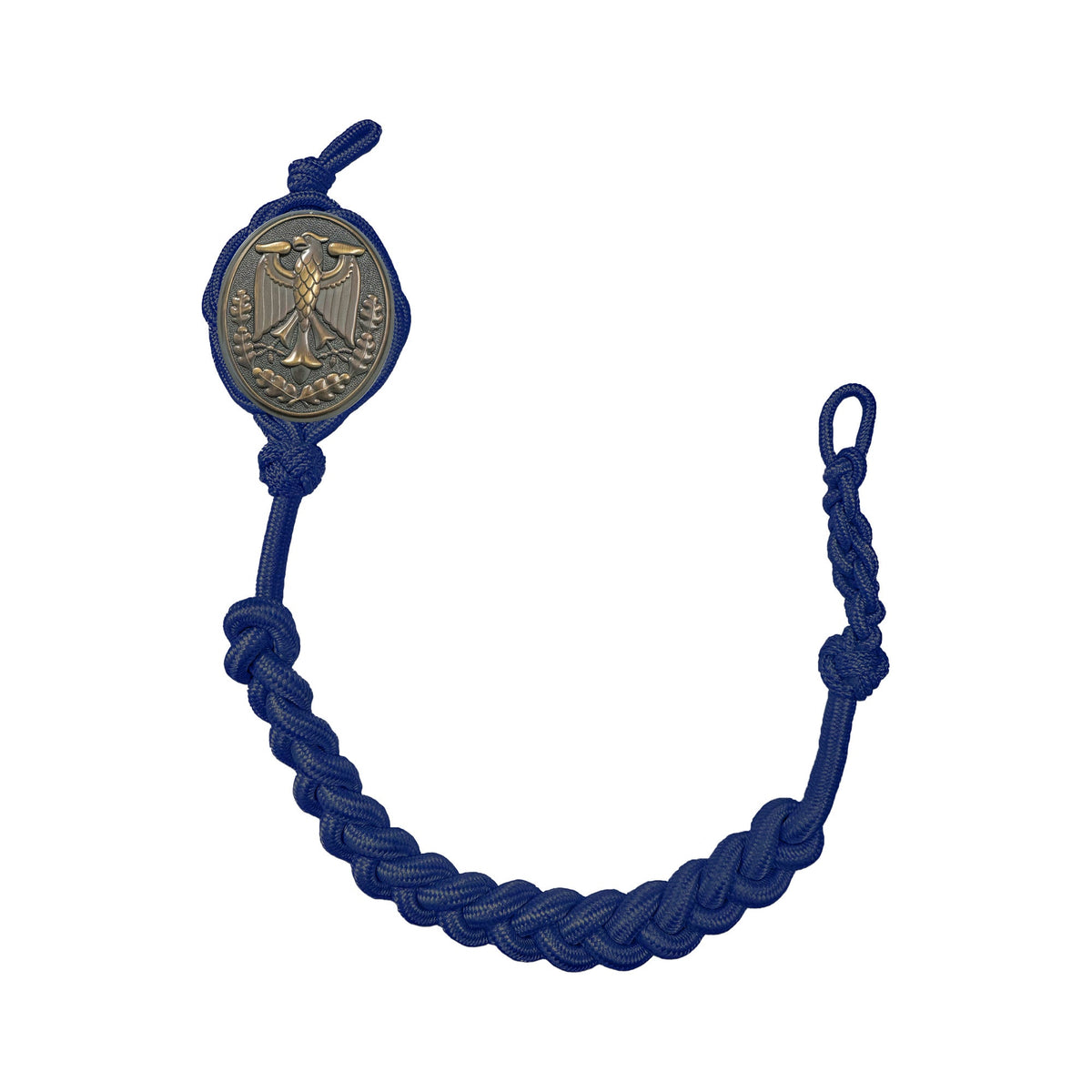 German Schutzenschnur Marksmanship Navy blue Cord with Bronze Badge