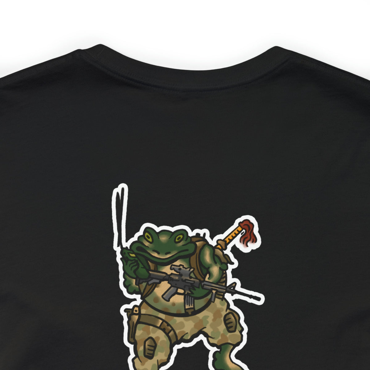 M4 and Radio Frog - Back Print - Short Sleeve Tee