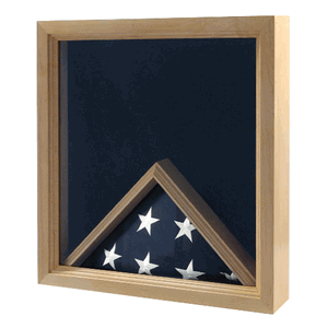 Flag Medal Display Case, Military 3 ft x 5 ft folded flag Box