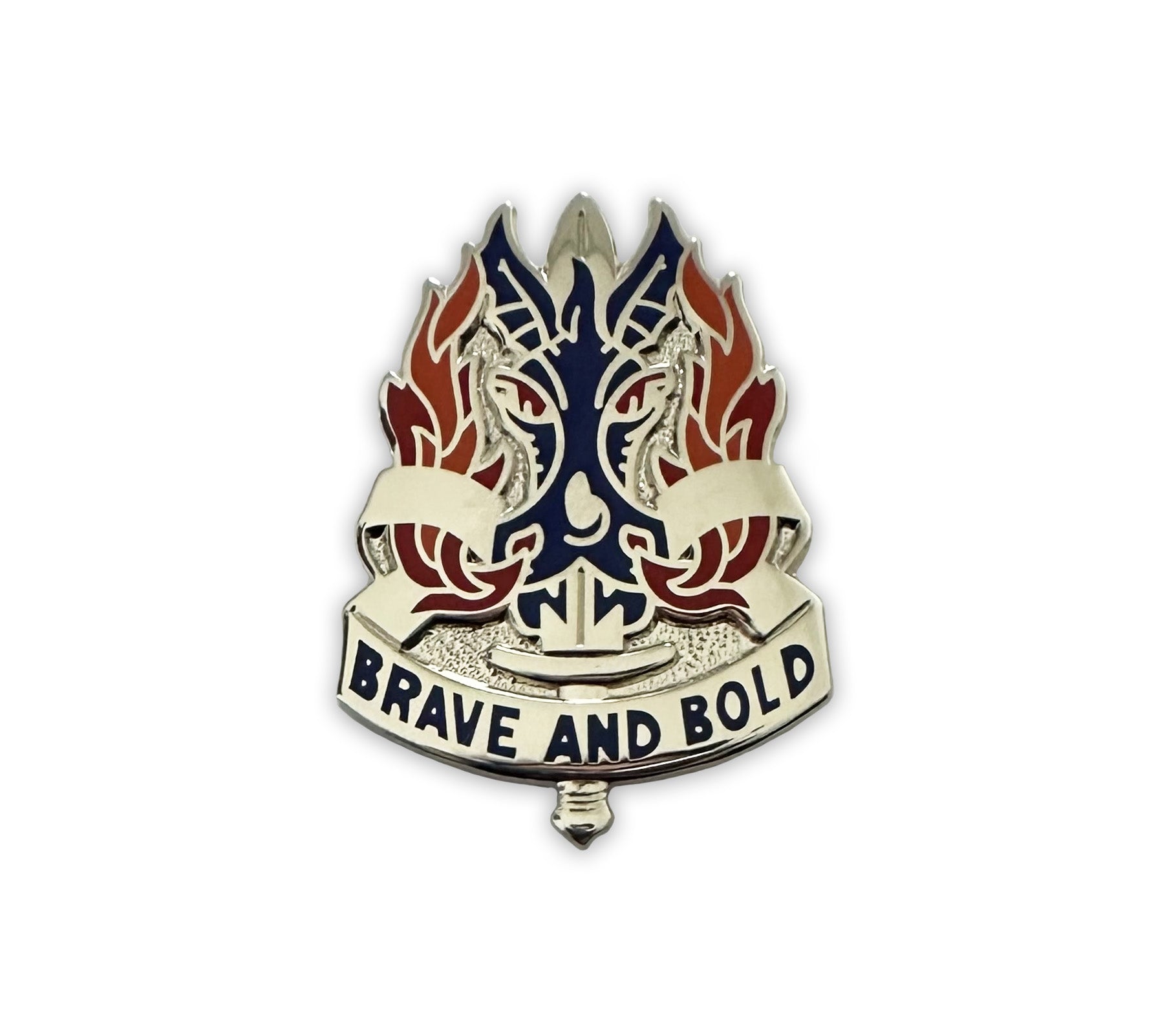 U.S. Army 198th Infantry crest "BRAVE AND BOLD" (each)