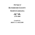 Marriages of Rutherford County, North Carolina, 1779-1868